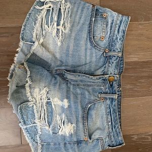 high waisted american eagle shorts